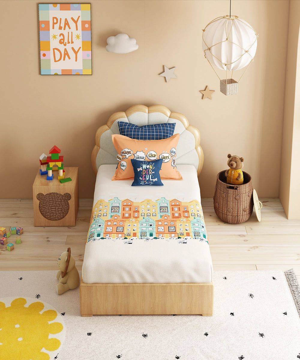 Day Doodle Bedsheet Set, image 3 of 4