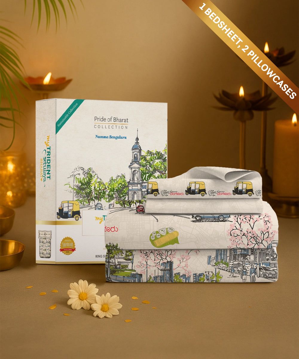 Namma Bengaluru Bedsheet Set, image 2 of 4