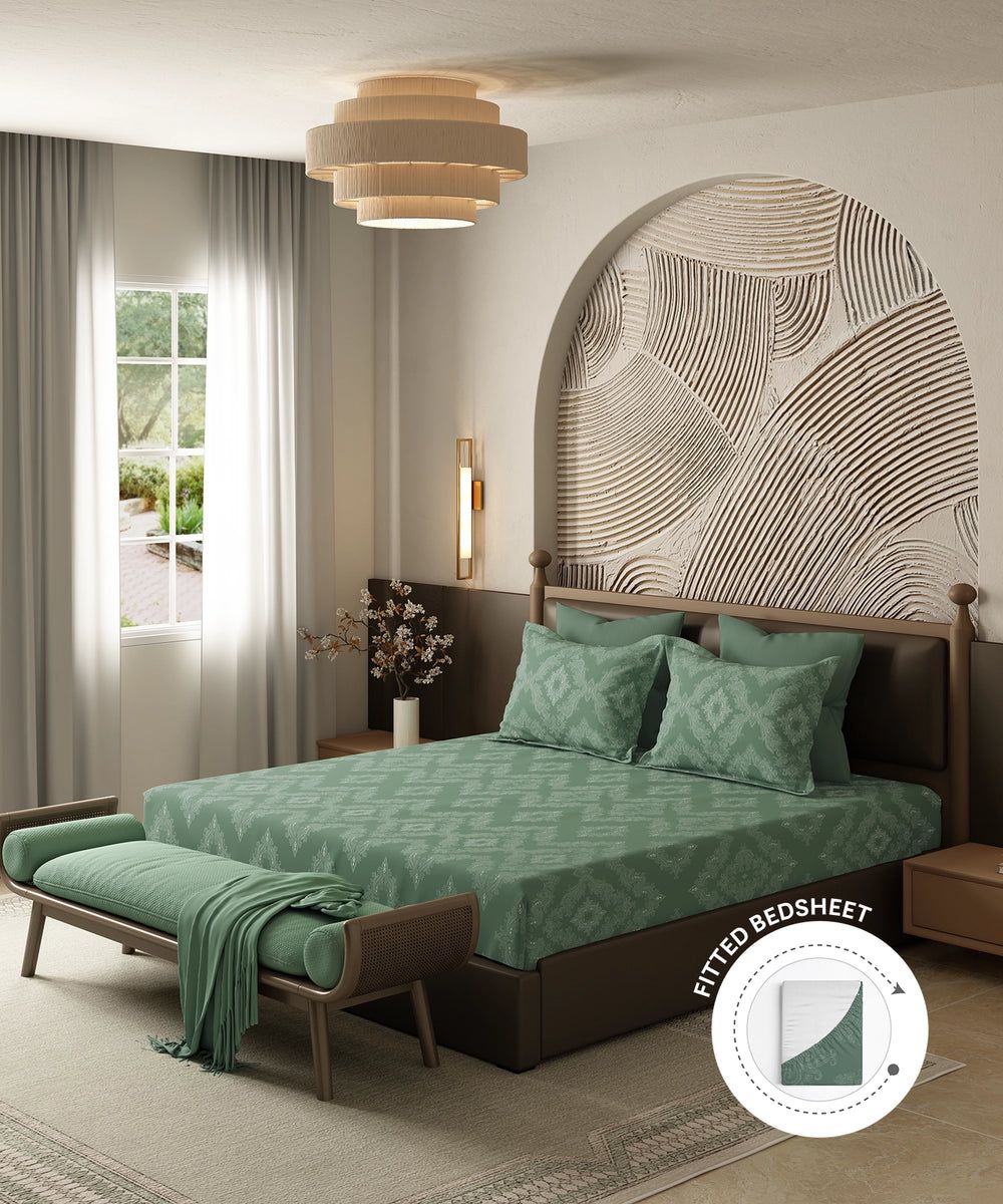 Sanjh Fitted Bedsheet Set, image 5 of 7