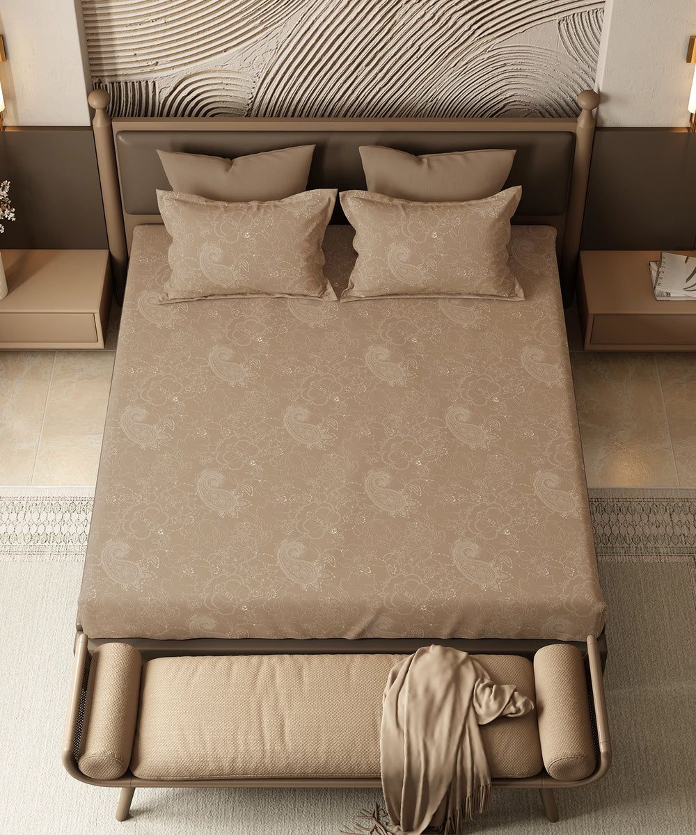 Antra Roast Fitted Bedsheet Set, image 2 of 4