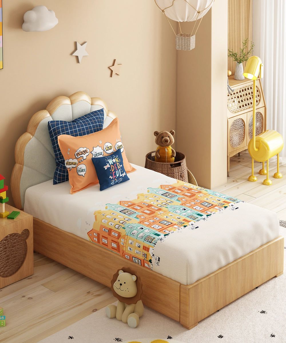 Day Doodle Bedsheet Set, image 4 of 4