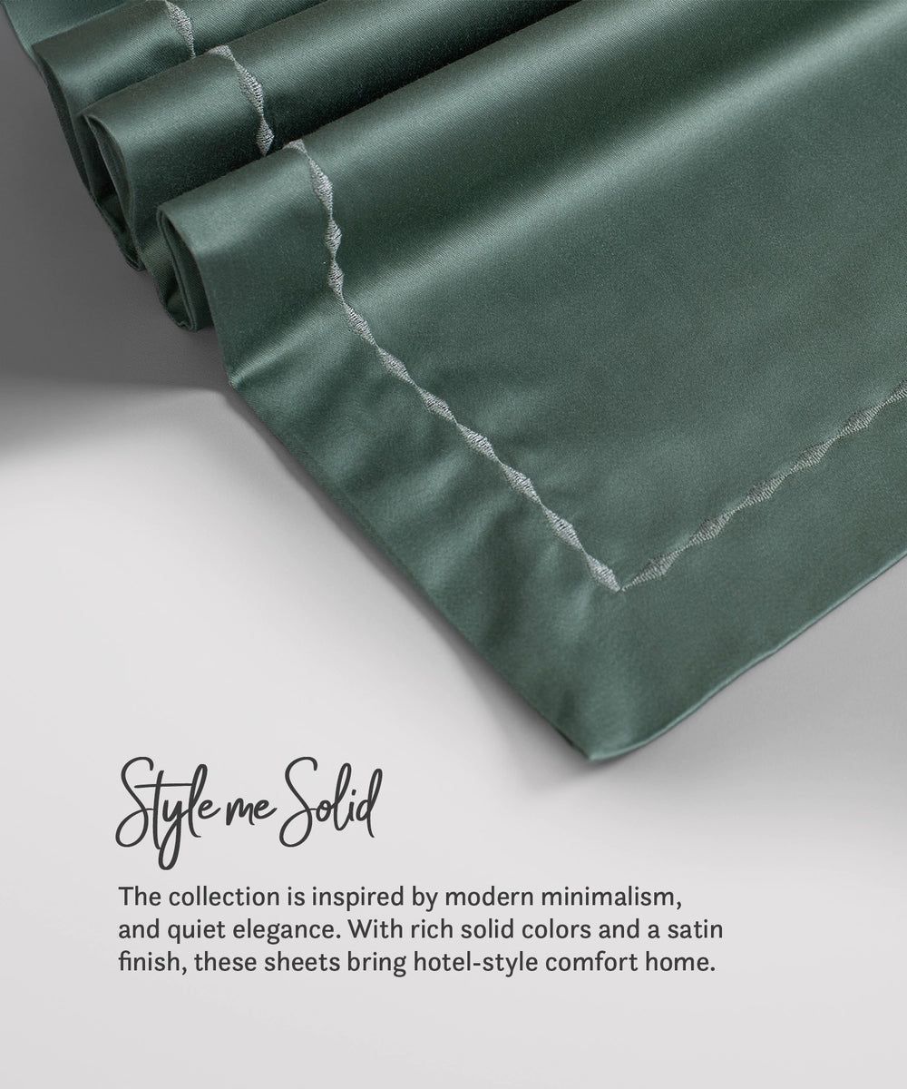 Green Solid Bedsheet Set, image 4 of 4