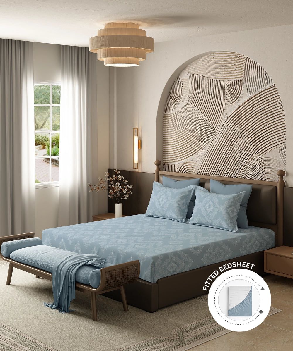 Sanjh Fitted Bedsheet Set, image 6 of 7